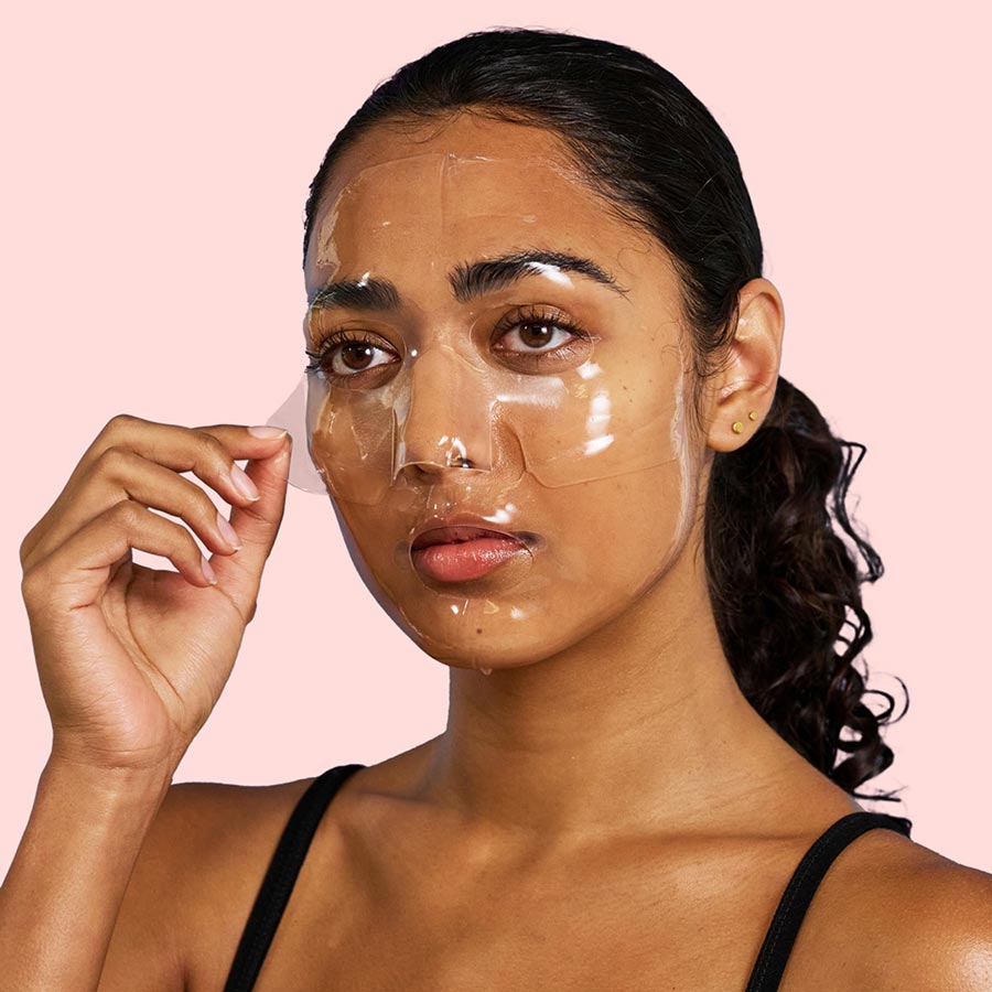 Collagen+ hydrogel face masks