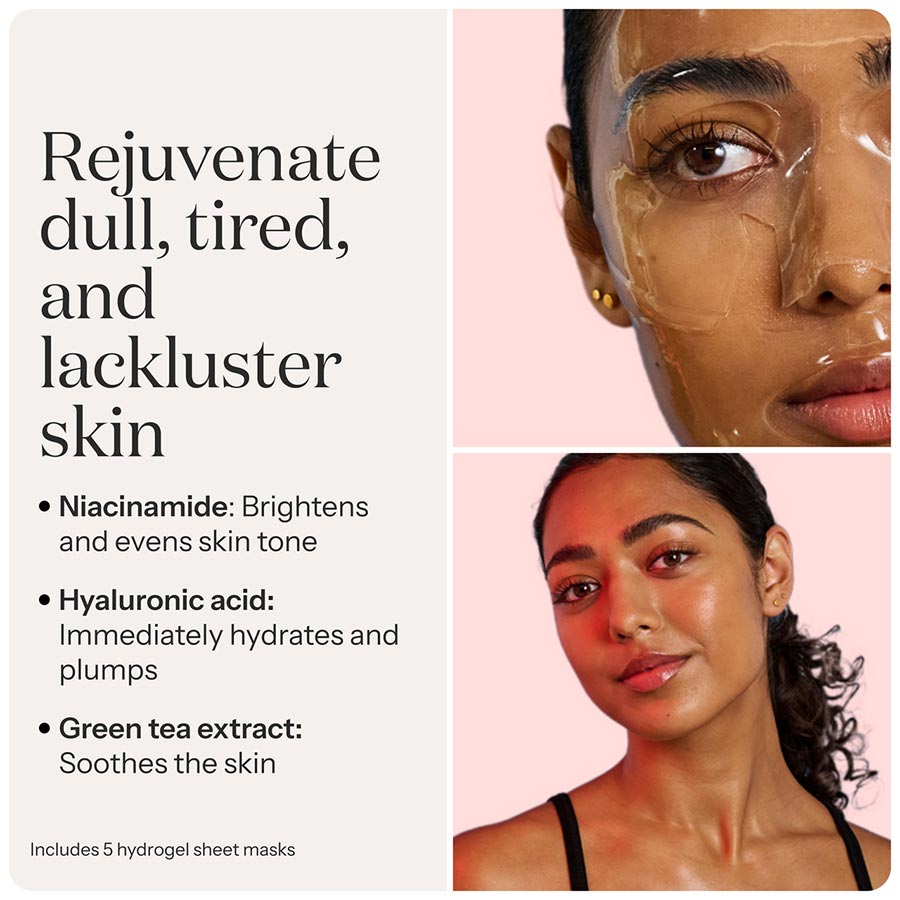 Collagen+ hydrogel face masks